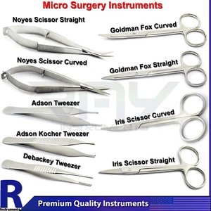 Microcirugía quirúrgica tijeras dental veterinario instrumento de disección de sutura - Imagen 1 de 10