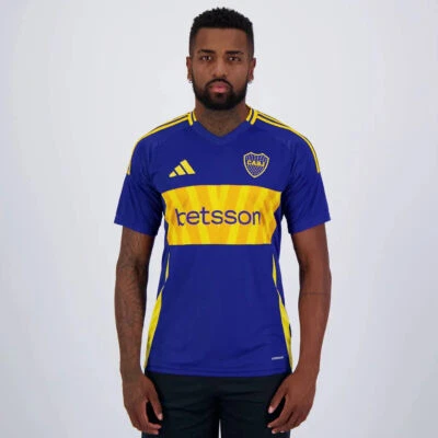 Boca Juniors 2024-2025 Home Soccer Jersey - Image 1 of 4