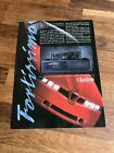 Original 1993 Alfa Romeo SZ ES30 Clarion Magazine Advert Poster Retro Man Cave