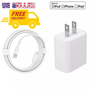 Original Carga Rapida USB-C De 20W Cargador Para Iphone 12 11 14 13 Pro Max XS - Picture 1 of 11