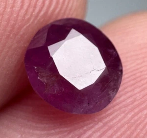 1.25 Carat Top Quality Faceted Transparent Ruby From Jegdalek Afghanistan - Picture 1 of 10