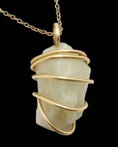 Gorgeous Genuine Monatomic Andara Crystal Pendant Bronze Gold #3109 - Picture 1 of 3