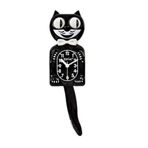 Classic Black Kit Cat Clock, UK Seller! (Animal, Retro, Felix, Klock, Kat) - Picture 1 of 8