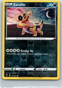 Pokémon Sandile Reverse Holo #107 2020 - Imagen 1 de 2
