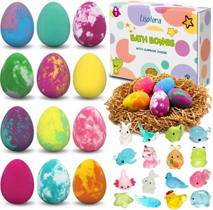 Bath Bombs for Kids with Toys inside for Girls Boys - 12 Pcs XXL Large Size Gift - Picture 1 of 12