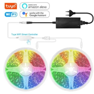 5-15M DC12V 5050 Smart WIFI LED Strip Light Alexa Google Assistant Voice Control - Picture 1 of 10