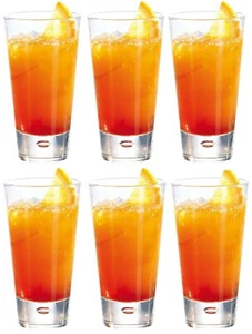 6x Drinking glasses bubble base gin cocktail highball glasses - Picture 1 of 6