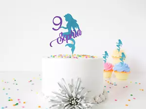 Personalized Mermaid Cake Topper - Picture 1 of 5