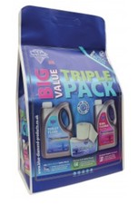 Blue Diamond Value Triple Pack -2 Litre Chemical Caravan Toilet Fluids / Tissue