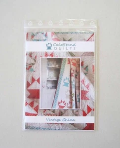 Vintage China Quilt Pattern CakeStand Quilts 71” x 71” Quilt - Picture 1 of 2