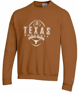 Texas Longhorns Adult UT Orange Champion Football Crewneck Sweatshirt (Small) - Picture 1 of 5