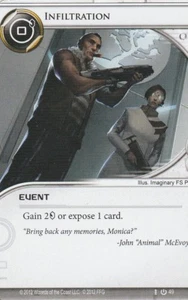 ANDROID NETRUNNER CARD - INFILTRATION - Picture 1 of 1