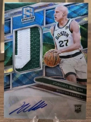 2023 Spectra #214 Jordan Walsh  1/20 Auto 2 color Patch  RC Celtics Beauty! - Image 1 of 2