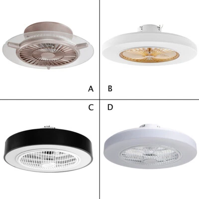 TCFUNDY LED Ceiling Fan Light Phone & Remote Control  Bedroom Ceiling Fan Lamps - Image 1 of 4