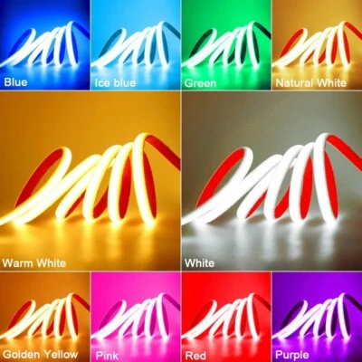 50ft Waterproof COB LED Strip Lights 24V 480LEDs/m Outdoor Boat Car DIY Lighting - Image 1 of 4