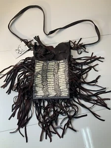 Spell Designs Dreamweaver Crossbody Handbag Brown NWT BOHO Gypsy Collective - Foto 1 di 8