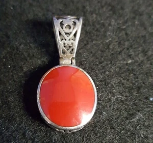 Silpada Wendeanhänger Sterlingsilber rot filigran NEU - Bild 1 von 6
