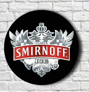 SMIRNOFF ICE VODKA PLAQUE Wall Sign Retro Pub Bar BEER Man ale stout cave garage - Picture 1 of 12