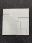 3D Wall Paneling, Modern Square Wall Panels, Pack of 12 (White, 50 x 50cm)