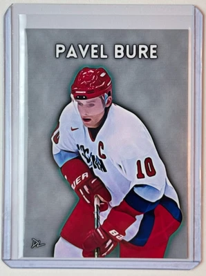 Pavel Bure Limited Edition Artist Signed "Team Russia" Trading Card 2/10 - Image 1 of 2
