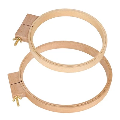 Quilting Hoop Non‑Toxic Embroidery Hoops Embroidery Ring Frame Wooden Stitching - Image 1 of 4