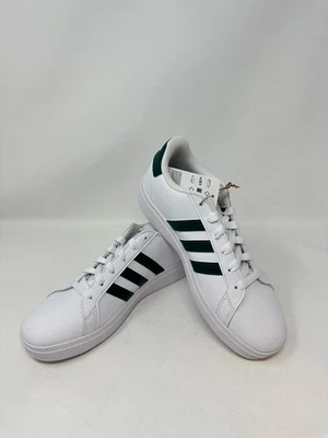 adidas Kid's Grand Court 2.0 Shoes IG4830 - US:5, White/Green, M3(C227T) - Image 1 of 4