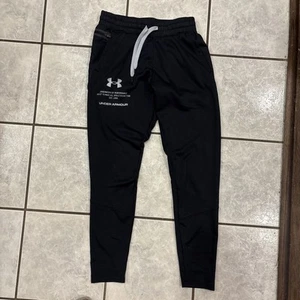 Under Armour Men's Armour Fleece Storm Pants 1357120 001 Black NWT - Picture 1 of 7