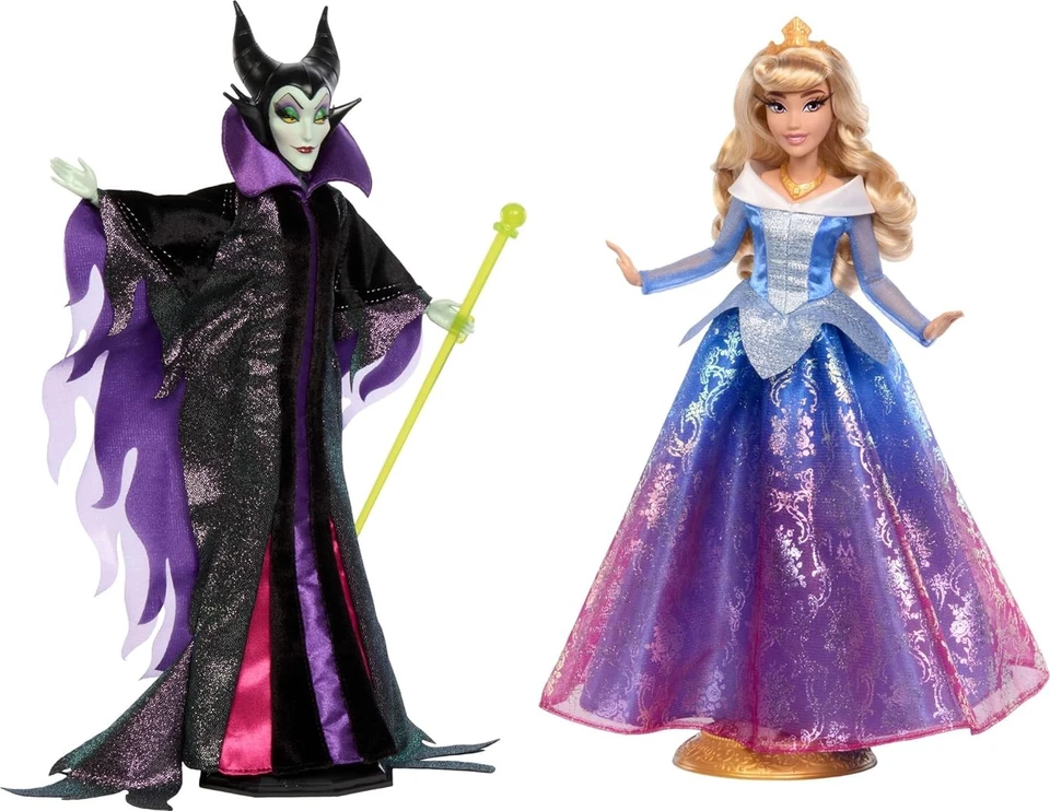 Disney Princess Collector Maleficent & Aurora Fashion Doll Set Mattel SEALED NEW - Image 1 of 4