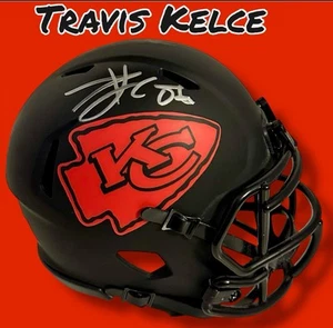 TRAVIS KELCE HANDSIGNIERT SIGNED KANSAS CITY CHIEFS FOOTBALL MINI HELM mit AP/COA - Bild 1 von 7