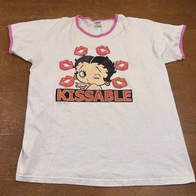 Vintage Betty Boop Shirt Mens Extra Large White  90s Anvil - Image 1 of 4