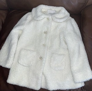 Beni And Jack San Francisco Beige Shepa Girls Jacket 3-4 100% Polyester Sherpa - Picture 1 of 6