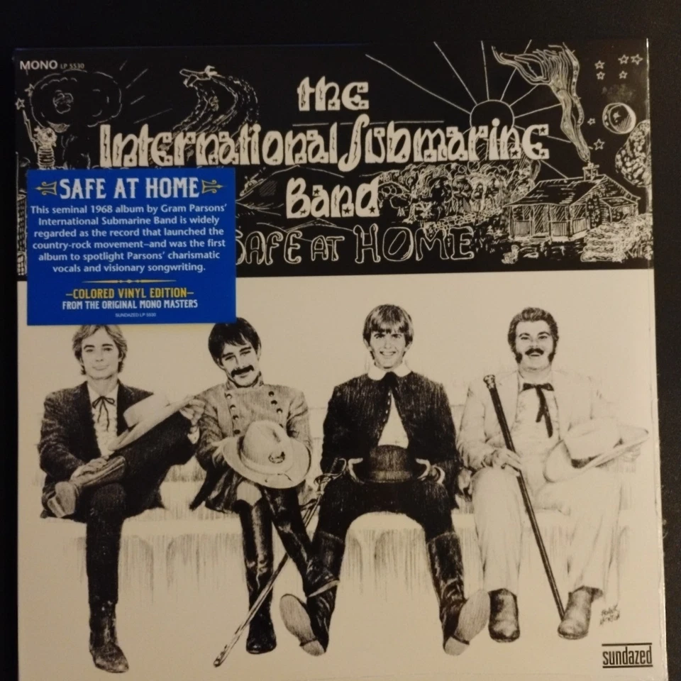 International Submarine Band - Safe at Home - White Vinyl, Sealed GRAM PARSONS - Image 1 of 3