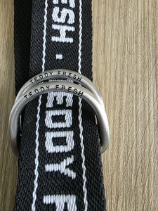 Teddy Fresh Gürtel Einheitsgröße schwarz/weiß Logo verstellbar - Bild 1 von 6