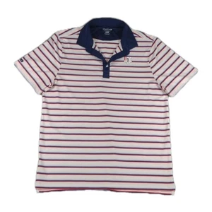 Good Good Performance Golf Polo Men's LG Patriot Striped Shirt Fighting For Par - Picture 1 of 10