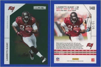 LeGarrette Blount 2011 Rookies & Stars #140 Longevity Emerald - #'d 10/25 - Image 1 of 3