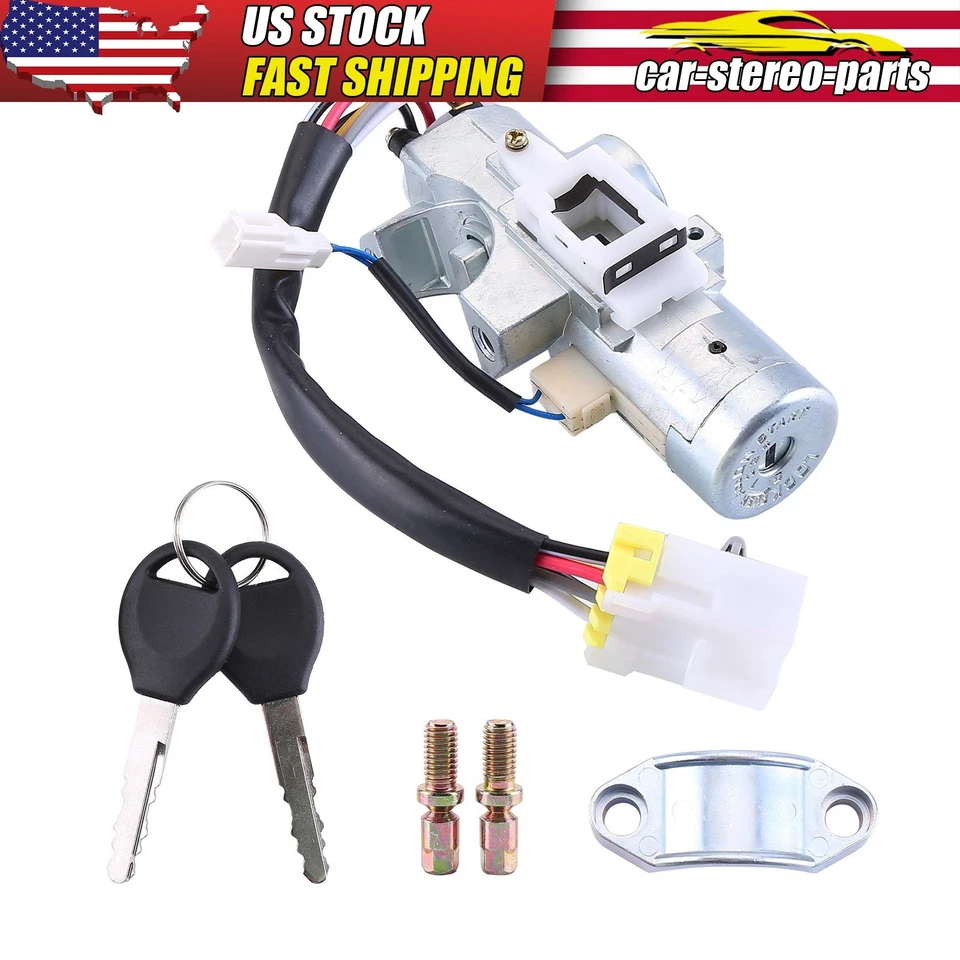 Interruptor de cilindro de trava de ignição com 2 chaves para 00-04 Nissan Xterra 99-01 Frontier - Imagem 1 de 4