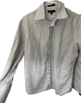 John W. Nordstrom Shirt Men’s 15.5-32 Blue Striped Long Sleeve Button Up - Изображение 1 из 4