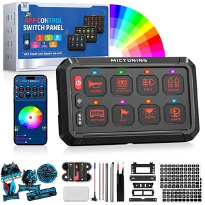 8 Gang RGB Switch Panel APP Control LED Light Multifunction Circuit System Box - Picture 1 of 7