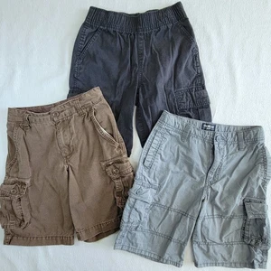 Lot Of 3 Boys Cargo Shorts, Oshkosh, Children’s Place, Faded Glory, Size 7 - Picture 1 of 10
