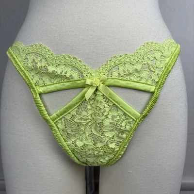 Bragas Victorias Secret For Love & Lemons Creamsicle Talla L Tanga Verde Lima Nuevas con Etiquetas Foto 1 de 4