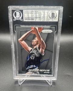 George Gervin Spurs 2014 Prizm Autographed Signed Beckett Slabbed Card COA - Picture 1 of 5