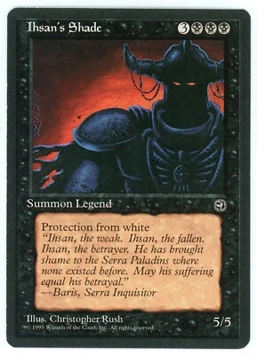 1995 Magic the Gathering Homelands Ihsan's Shade Black MTG - Image 1 of 2