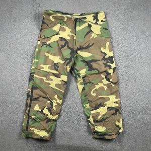 US Military Trousers Mens M Regular W35 L32 Green Goretex Cold Weather Rothco - Picture 1 of 7