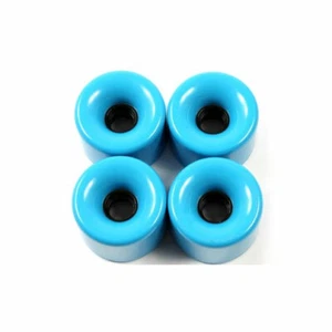 Pro Longboard Cruiser Skateboard Wheels 76mm Solid Blue +Abec 7 Bearings - Picture 1 of 1