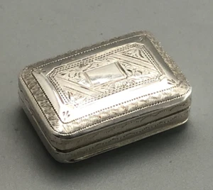 George III Silver Vinaigrette John Shaw Birmingham 1816 GHZX - Picture 1 of 5