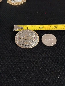 2017 San Antonio Texas Rodeo Hat pin Stock Show Buckle Style hat lapel pin - Picture 1 of 5