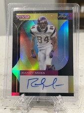 2023 Leaf Vivid RANDY MOSS Auto 5/5 Black Prismatic BA-RM1 SSP
