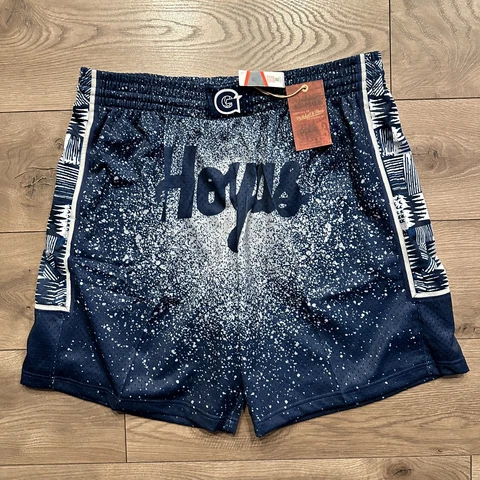Mitchell & Ness Georgetown Hoyas NCAA Spray Paint Swingman Short 1996 Men Sz 2XL Cover
