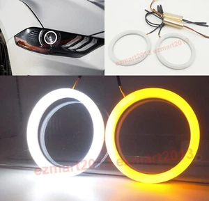 W&Y Switchback Halo Ring for Ford Mustang Devil Demon Angel Eyes Corona DRL Lamp - Picture 1 of 18