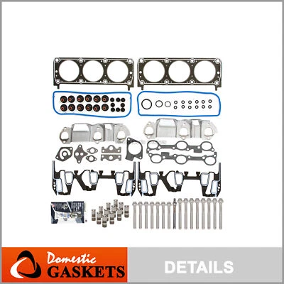 Head Gasket Set Bolts Lifters Fit 95-99 Chevrolet Buick Oldsmobile Pontiac 3.1 - Image 1 of 4
